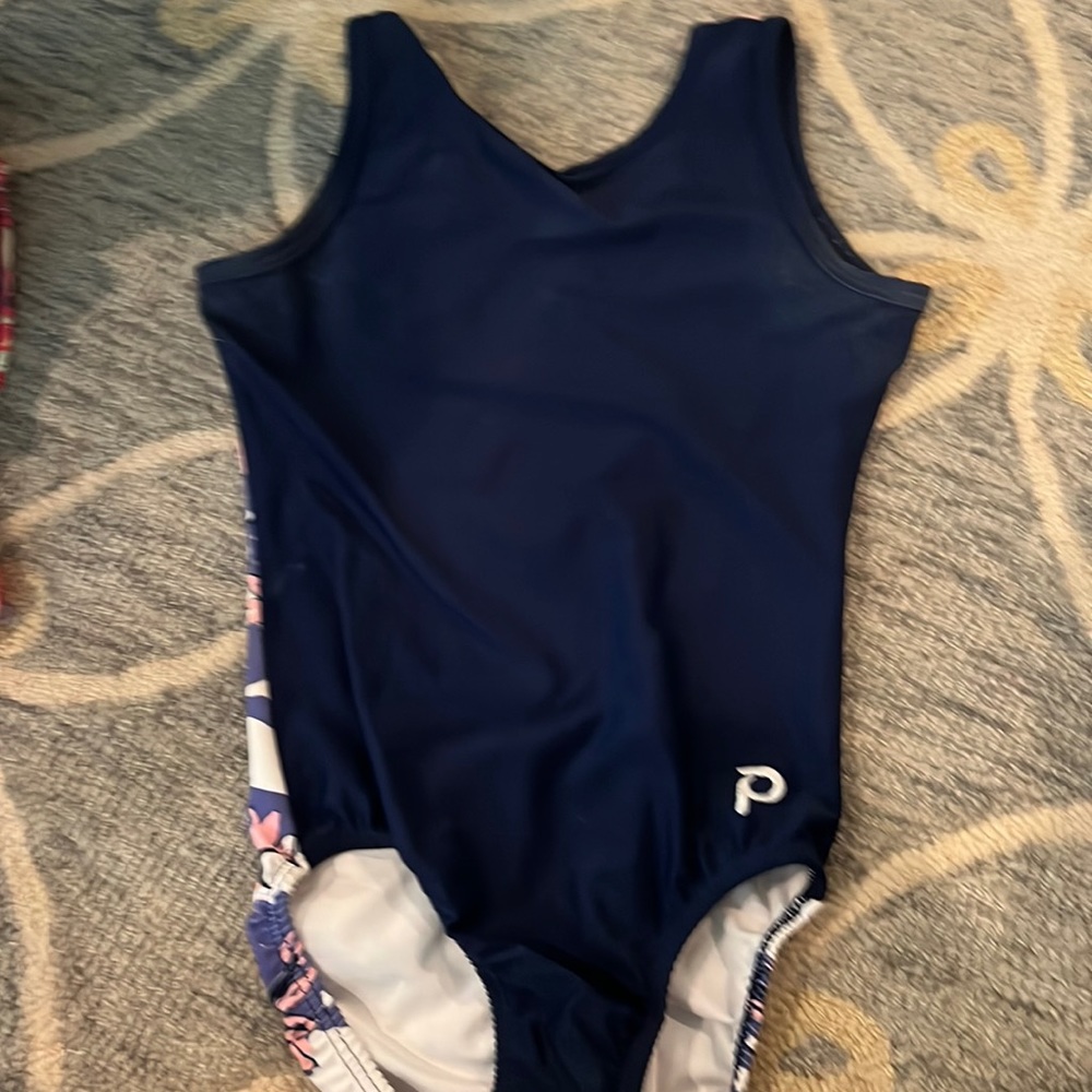 plum flip side gymnastics leotard